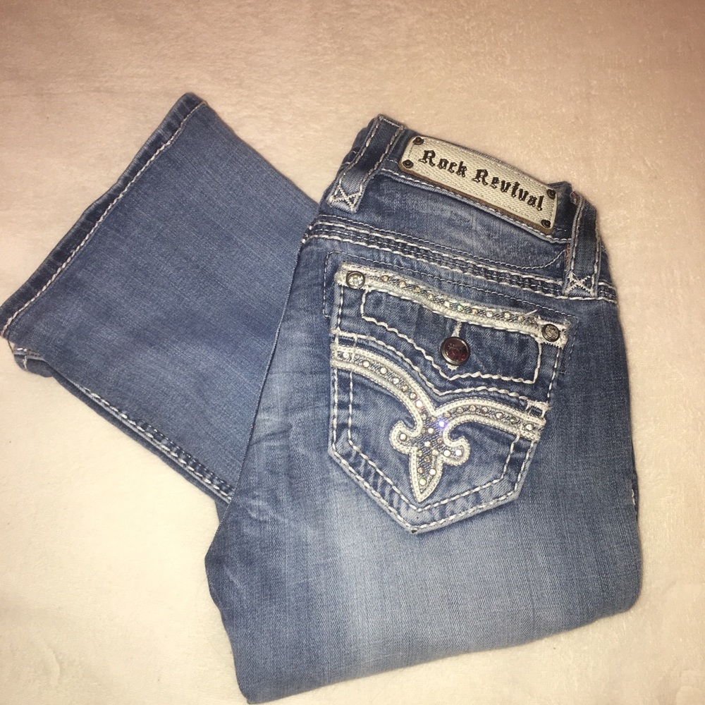 Women’s Rock Revival boot cut jeans - size 25